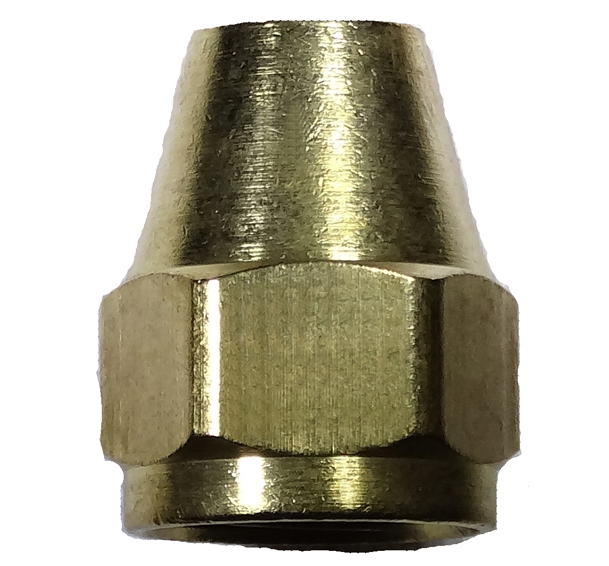 The Hillman Group 58344 Brass Inverted Flare Fitting 6-Pack Union