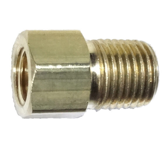 brass female flare with male pipe adapter