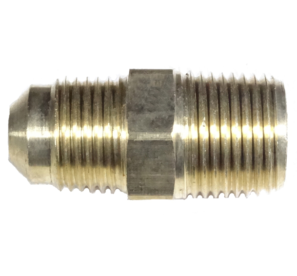 brass flare male pipe adapter