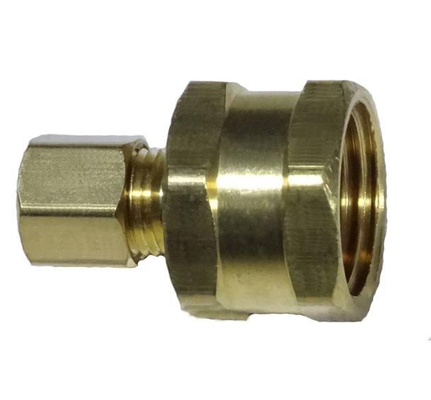 brass compression female pipe adapter