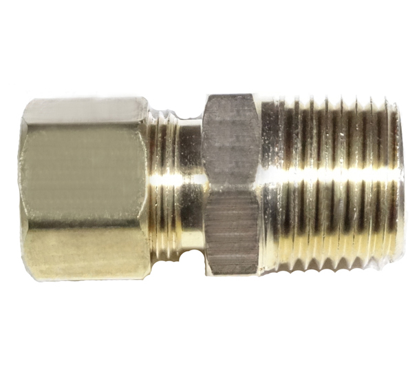 brass compression male connector