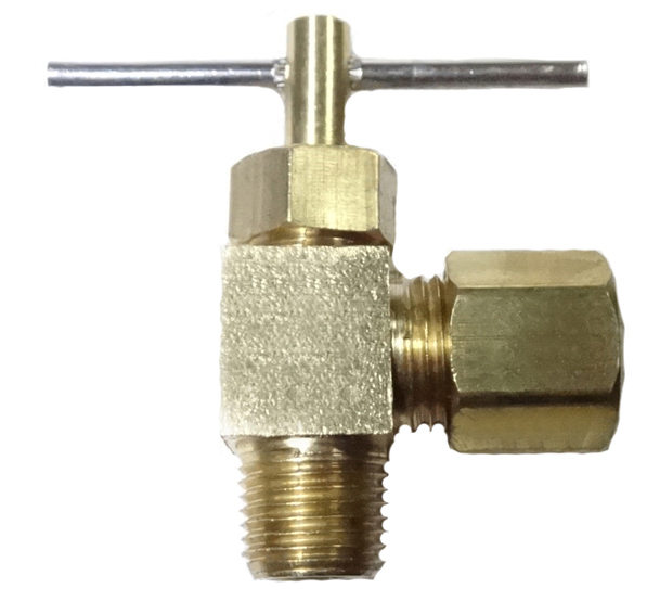 brass compression needle valve