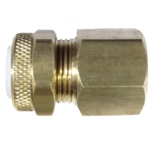 brass poly tube compression female connector