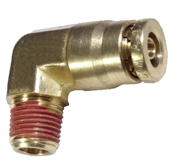 brass push connect DOT male elbow
