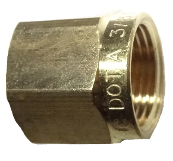 brass nylon air brake compression nut