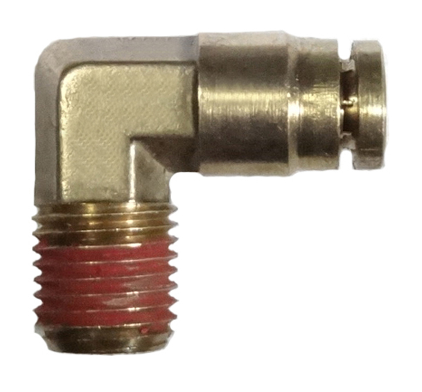 brass push connect male elbow