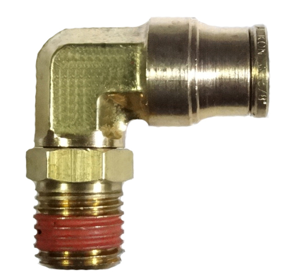 brass push connect swivel male elbow