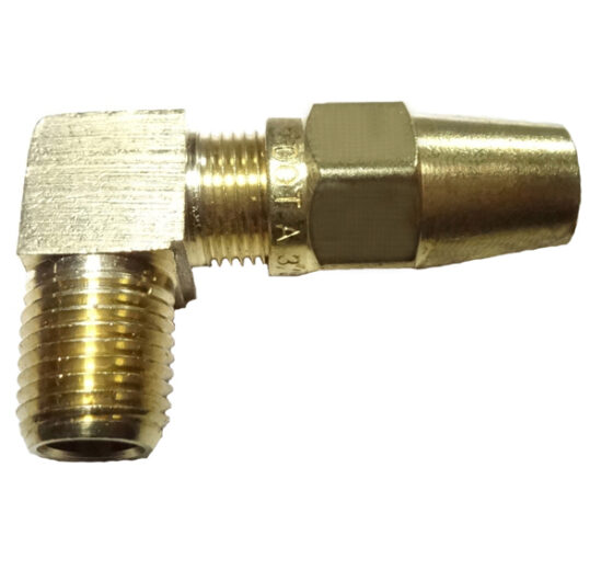 brass copper tube air brake male elbow
