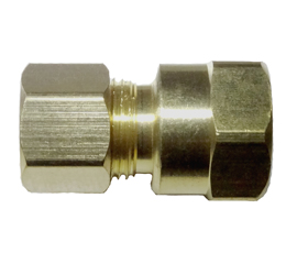 brass compression female adapter