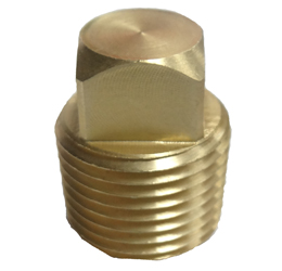 brass square head pipe plug