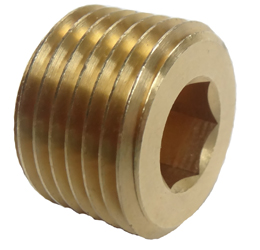 brass countersunk pipe plug