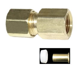 brass compression female adapter plastic sleeve