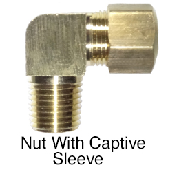 Captive Sleeve X Male Pipe Elbow