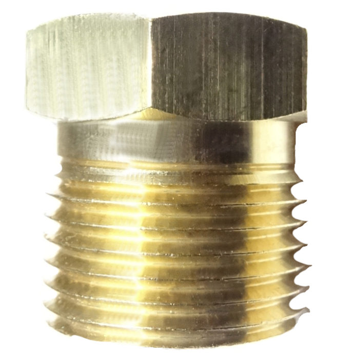 brass double compression male connector
