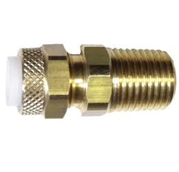 brass male connector for poly tube