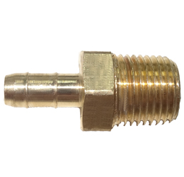 brass poly tube barb male pipe