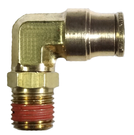 brass push connect swivel male elbow